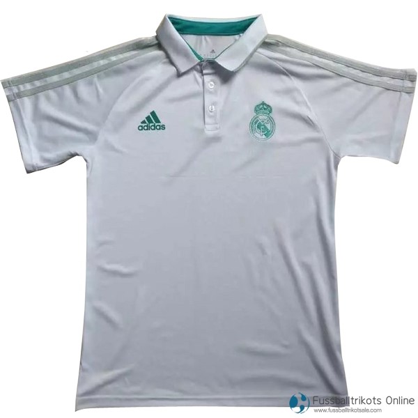 Real Madrid Polo 2017-18 Weiß Fussballtrikots Günstig